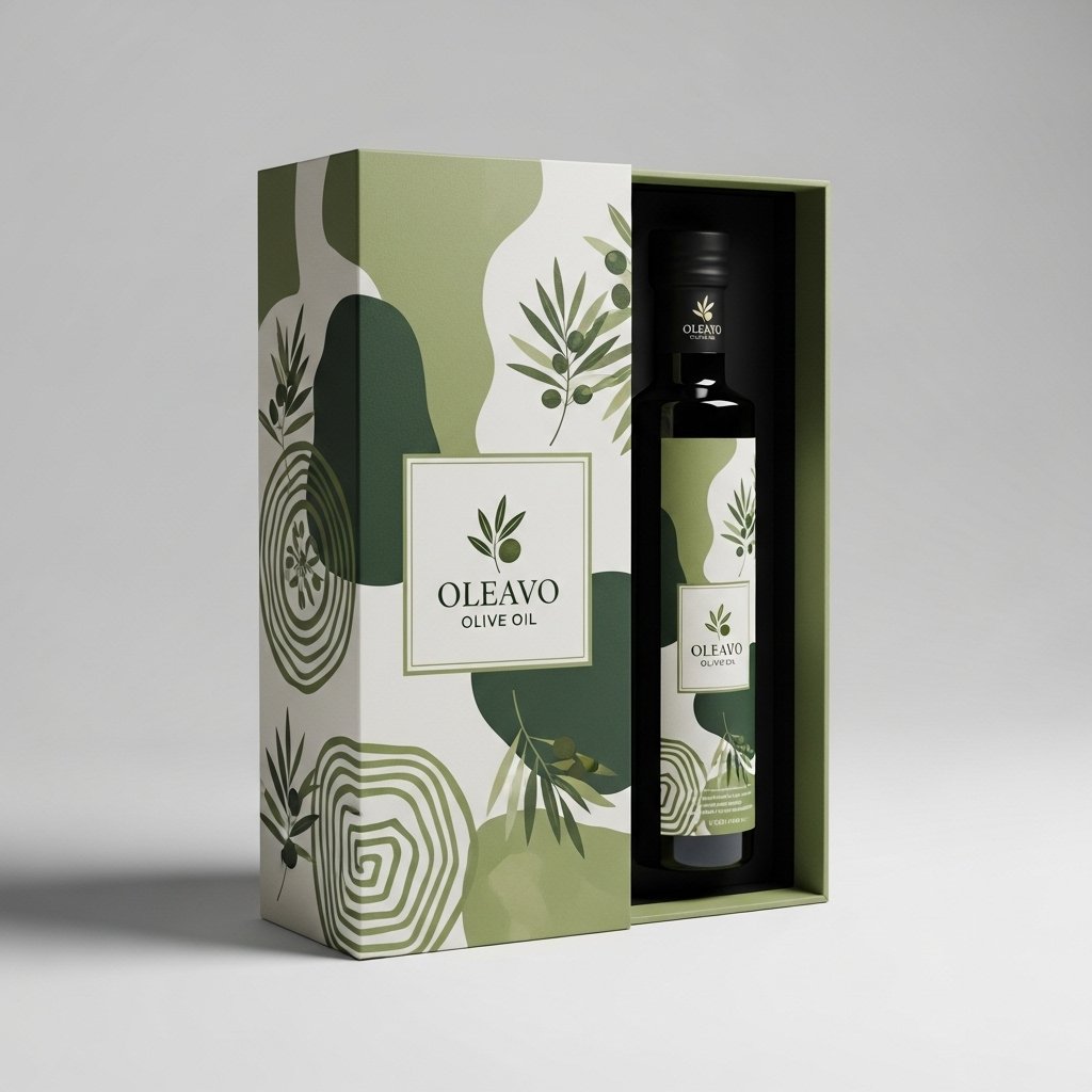 Olive Oil Bottle Gift Box